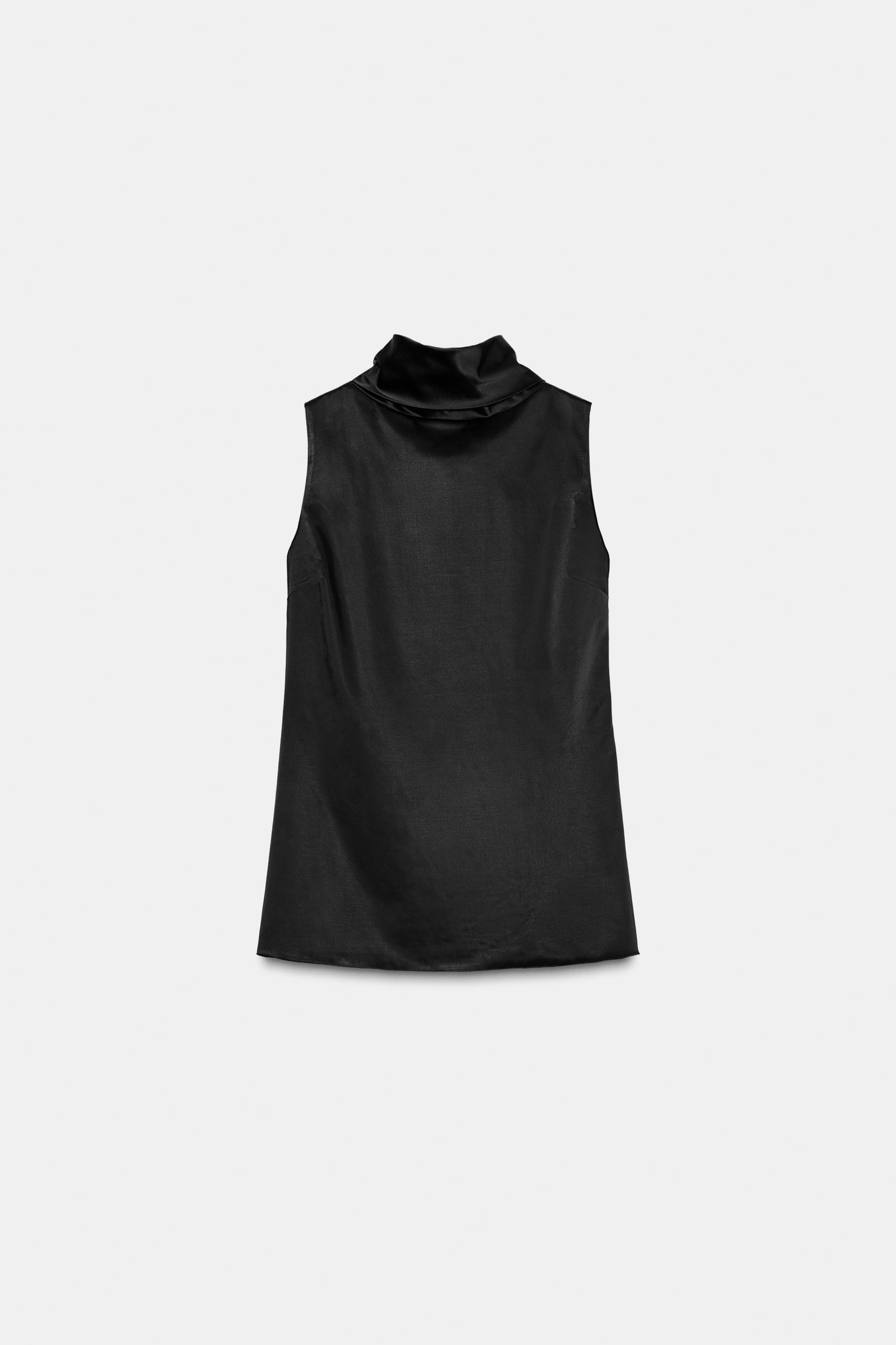 ZW COLLECTION SATIN EFFECT SLEEVELESS TOP | Zara US