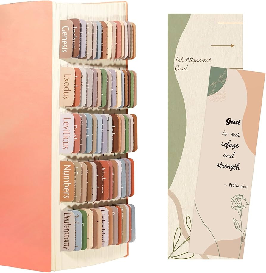 Bible Tabs for Women Men and Kids, Laminated Boho Bible Tabs, Catholic Bible Index Tabs with Big ... | Amazon (US)