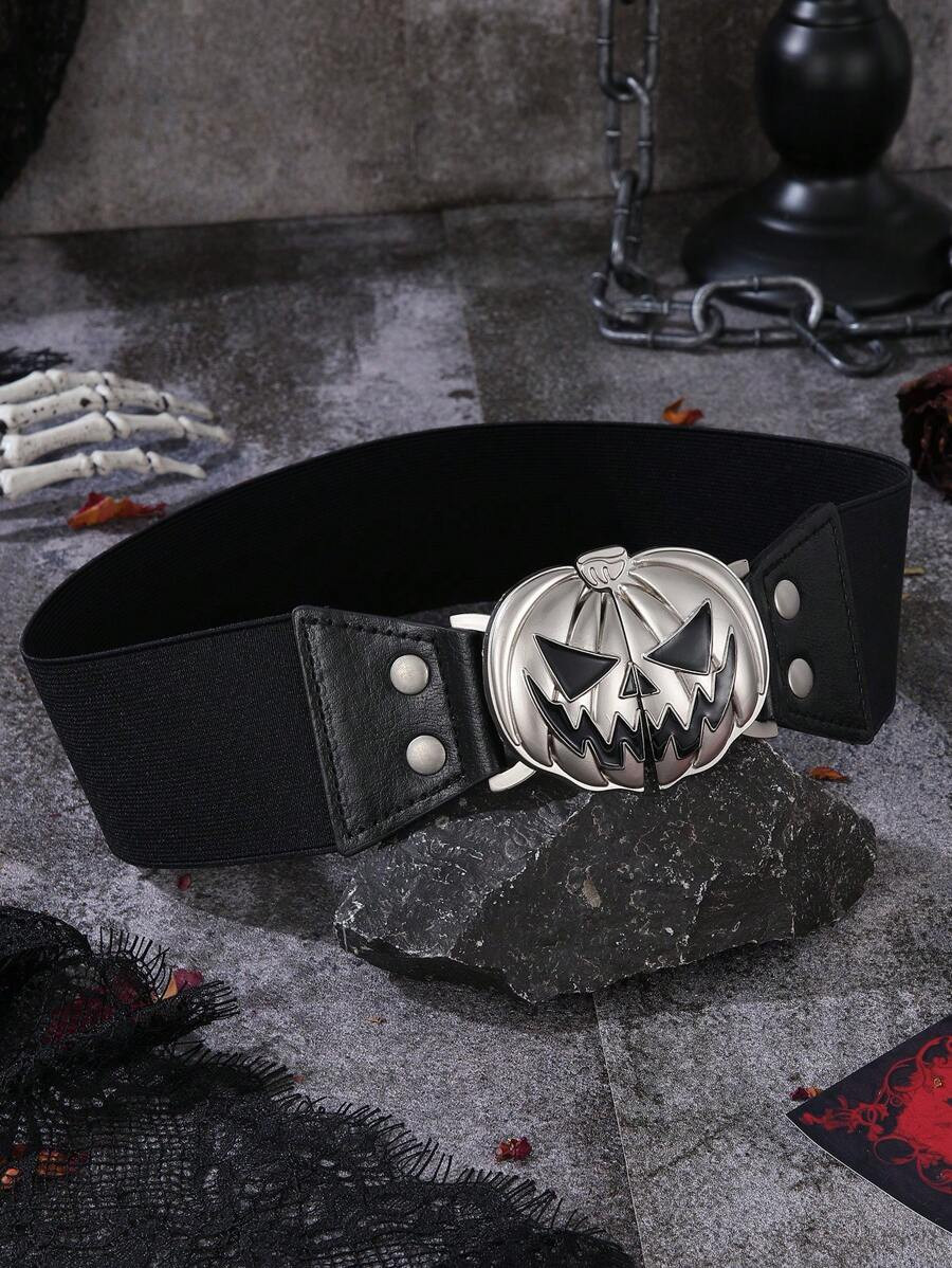 1pc Gothic Style Pumpkin Head Alloy Buckle Waist Belt, Street Hiphop Skull Decoration Waist Acces... | SHEIN