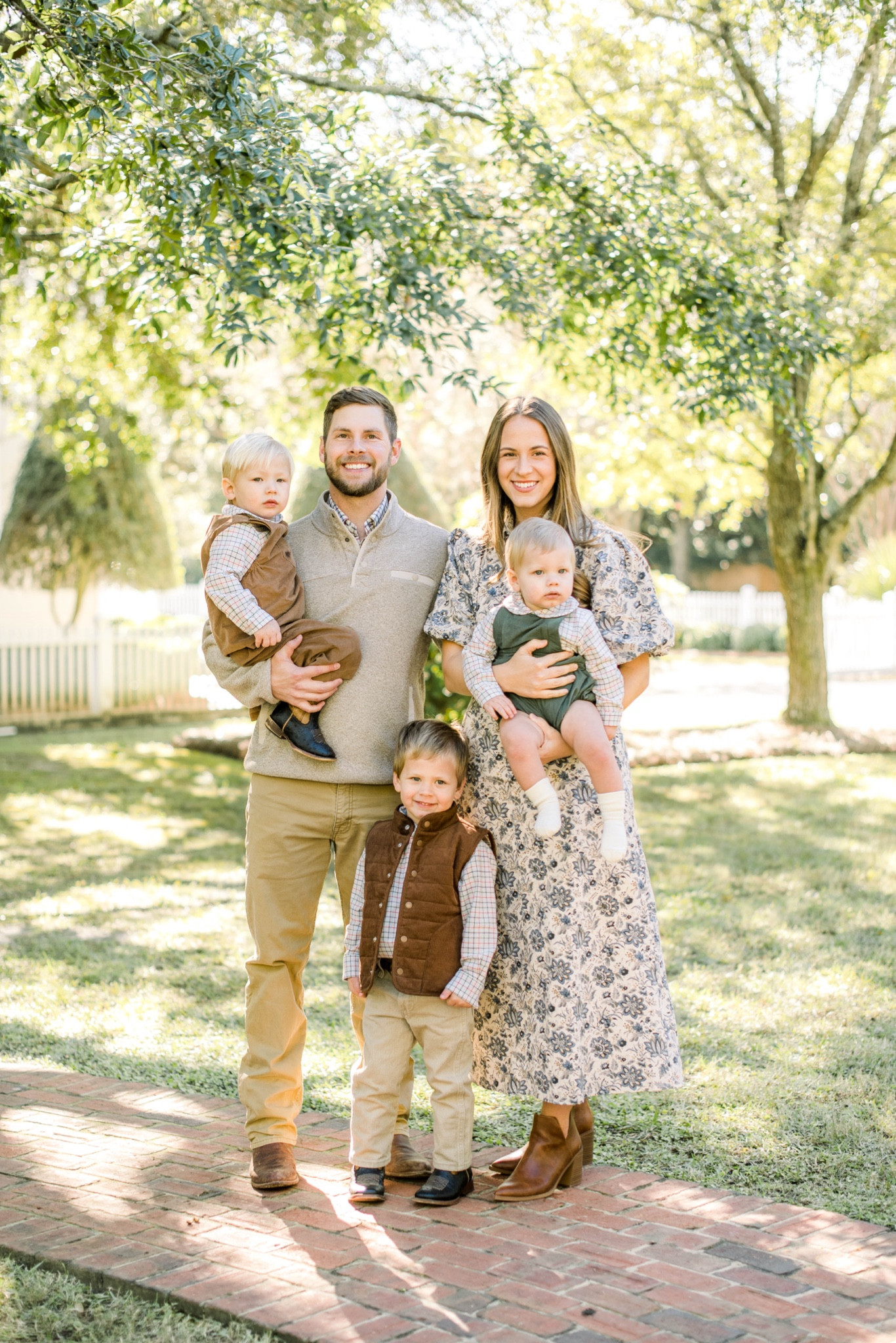 Family photo looks!

The earth tones we picked would complement nearly any shoot location and will look so good framed in our home! We went for a base of neutrals and added greens and blues, but wanted to make sure it wasn't tooooo matchy-matchy!

Jack's sweet green Sophie and Lucas market bubble was purchased from a local boutique.

Walker's button-down is from Kevin's, a local men's store and has the same tri-color plaid as the boys' shirts.

#LTKStyleTip #LTKKids #LTKFamily