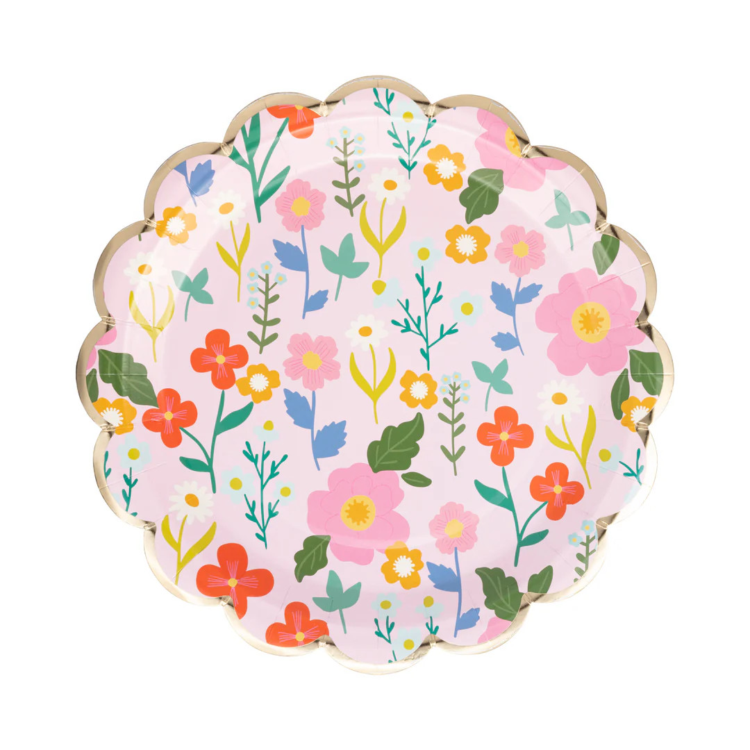 Flower Fields Paper Plate | My Mind's Eye