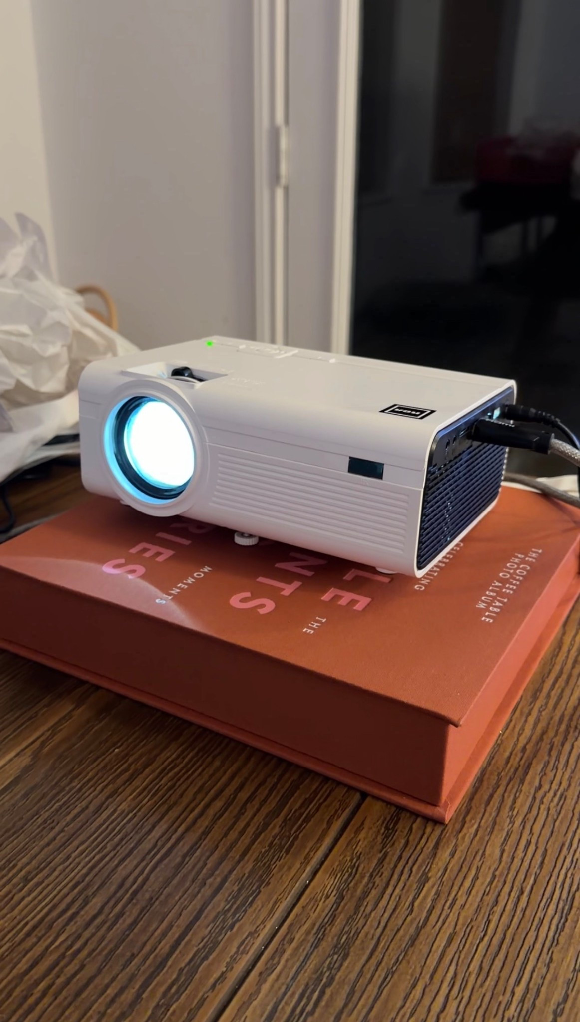 PROJECTOR: used this to create birthday signs for the kids and I love it!! We have the no apps version and it works great!