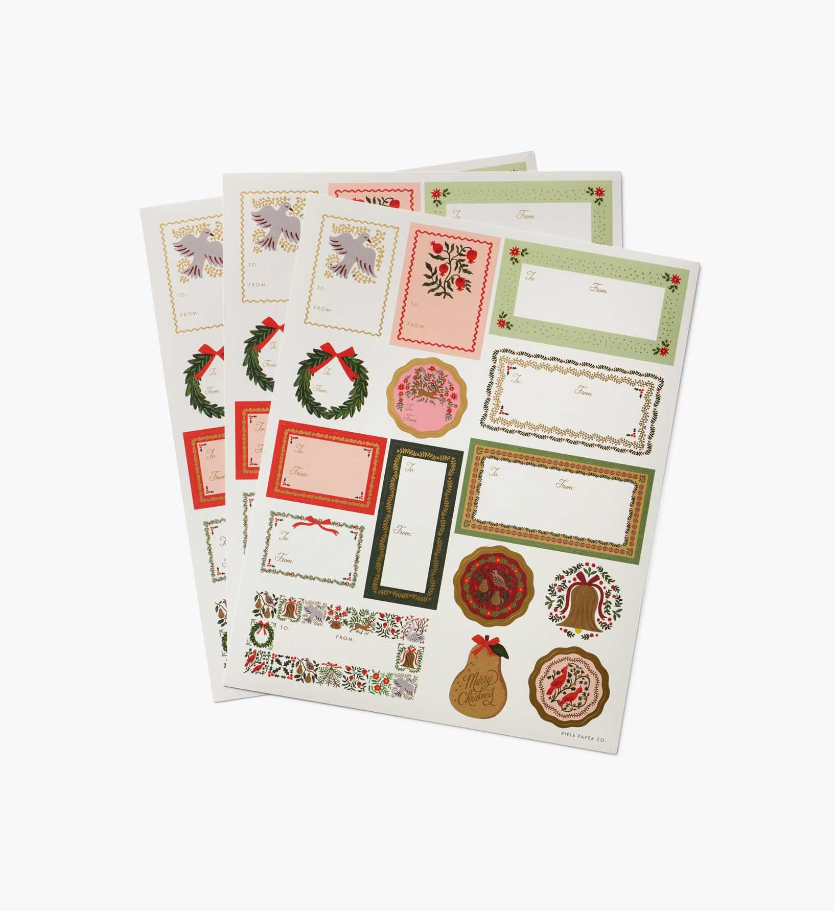 Holiday Gift Stickers - Christmastide | Rifle Paper Co.