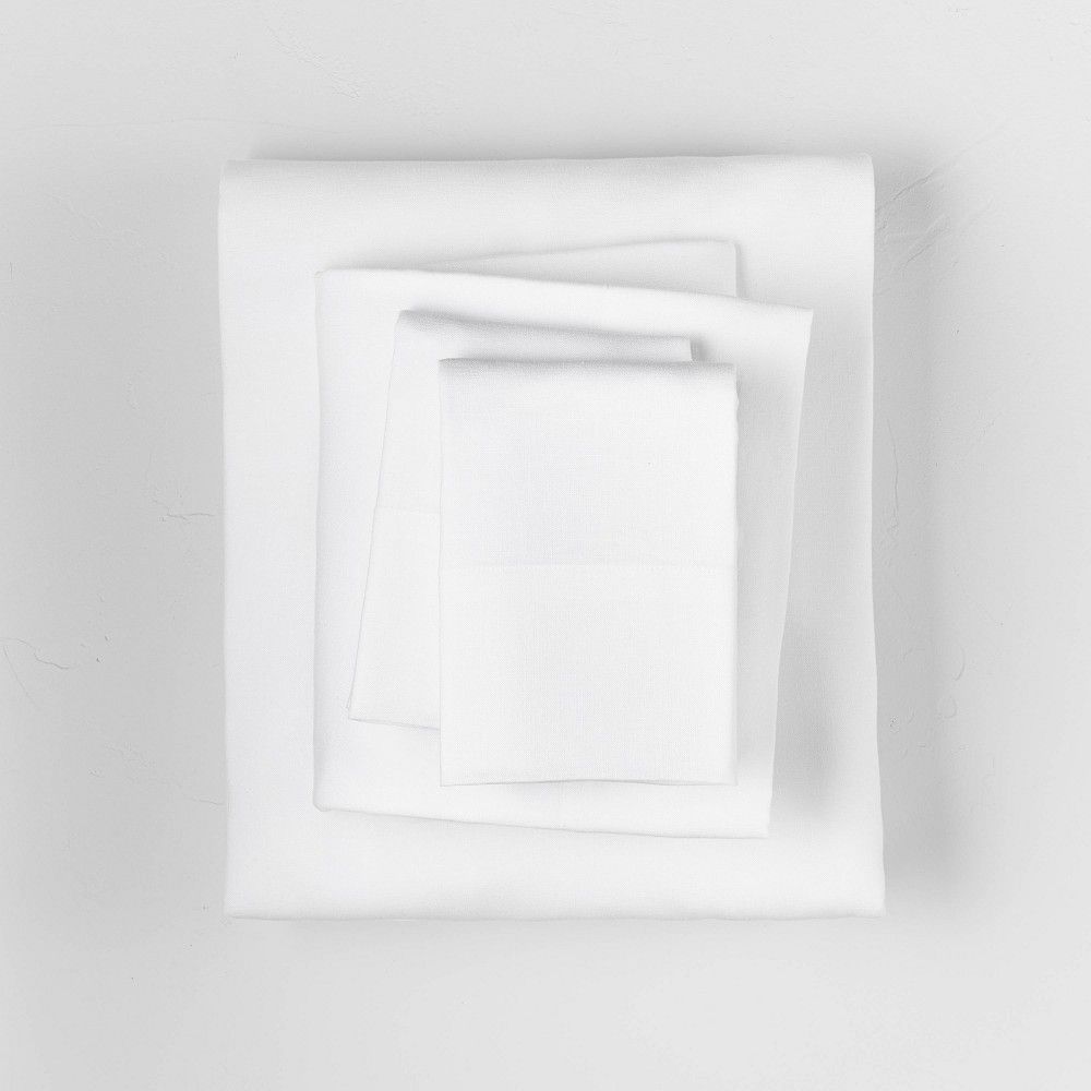 King Linen Blend Sheet Set White - Casaluna | Target