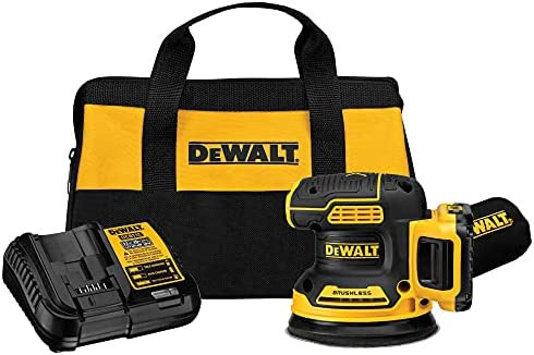DEWALT 20V MAX* Random Orbit Sander, 5-Inch, Cordless Kit (DCW210D1) , Yellow - - Amazon.com | Amazon (US)