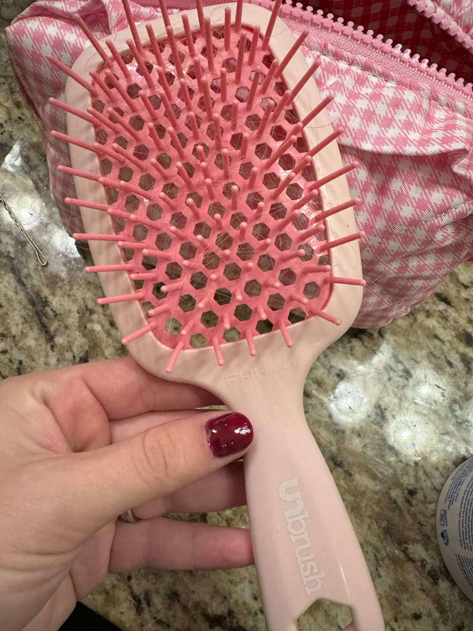 Ignore the hair in my brush but it really is the best brush! So lightweight and detangles my hair without all the breakage 

#LTKBeauty #LTKSaleAlert #LTKxPrimeDay