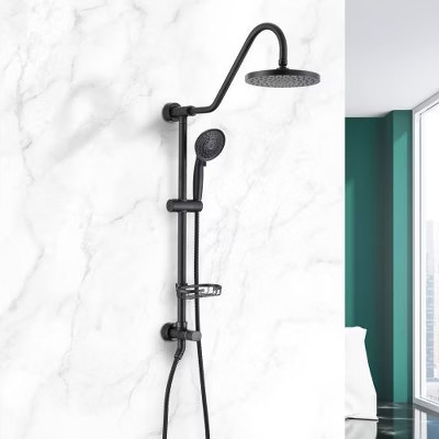 Black Integrated Shower Head with Handheld Shower System | Target