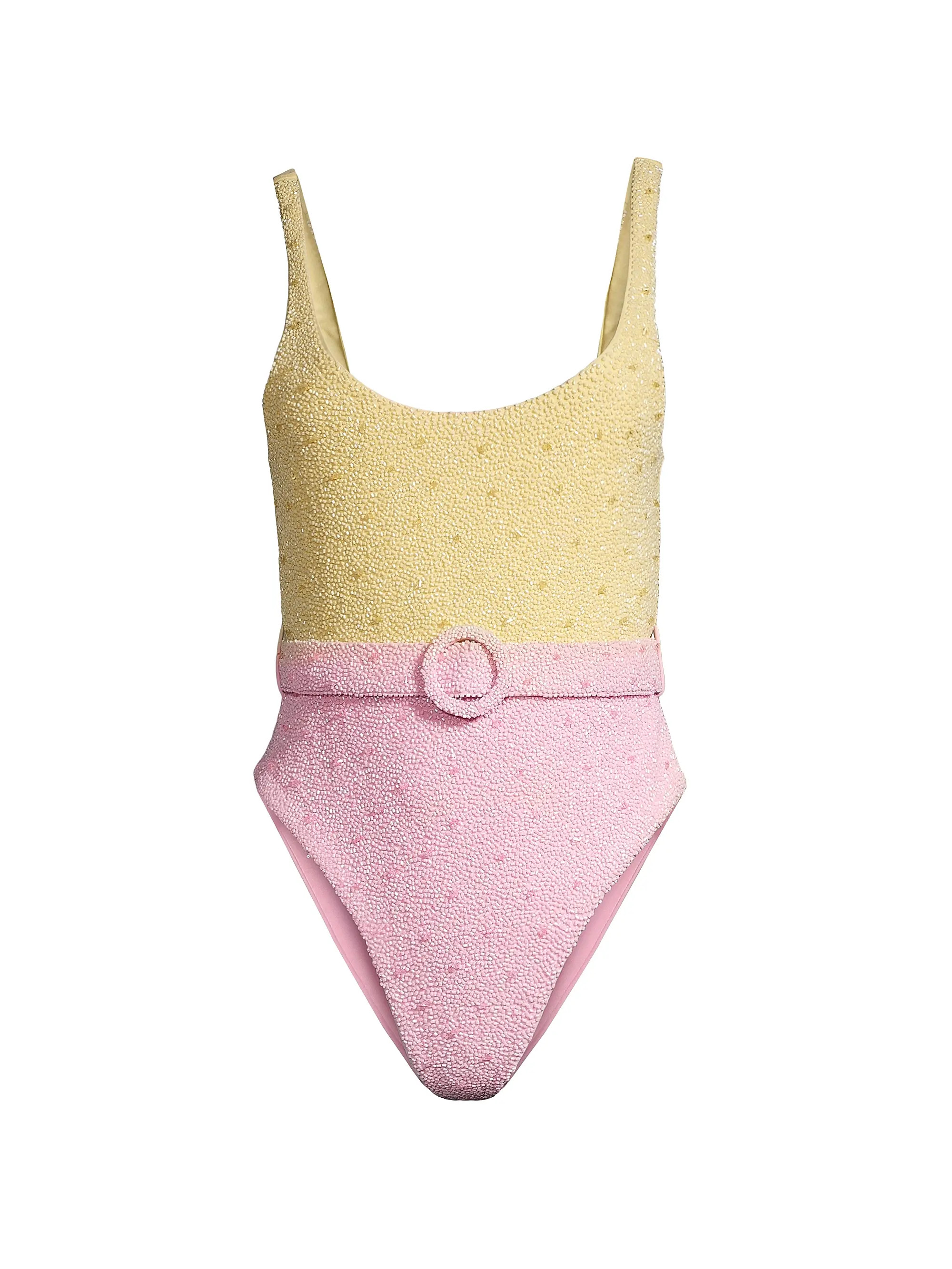 Julia Beaded One-Piece Swimsuit | Saks Fifth Avenue