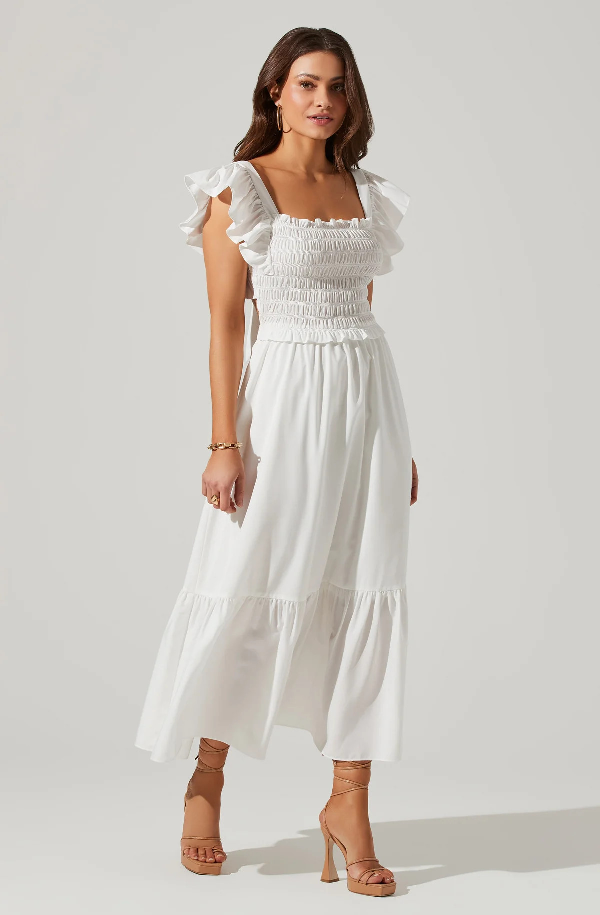 Flutter Sleeve Midi Dress | ASTR The Label (US)