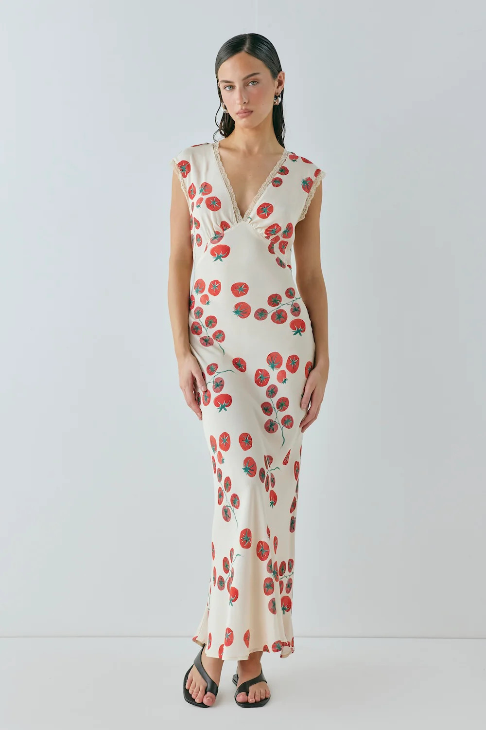 Vintage Lover Bias Cut Maxi Dress Roma | VRG Grl