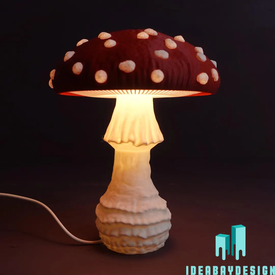 Fly Agaric Lamp Amanita Lamp the Natural Decorative Lamp From the Forest for Your Home, Fits Ever... | Etsy (US)