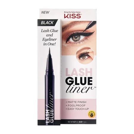 KISS Eyelash Glue Liner - Black Matte Finish | Walmart (US)