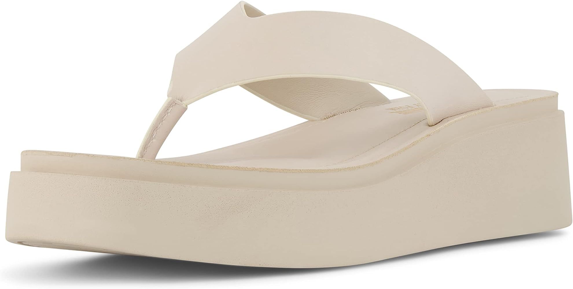 CUSHIONAIRE Women's Pippin thong platform sandal with +Memory Foam | Amazon (US)