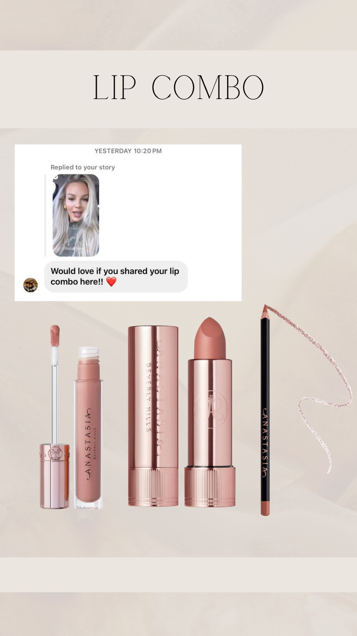 A favorite lip combo 

#LTKstyletip #LTKbeauty #LTKfindsunder50