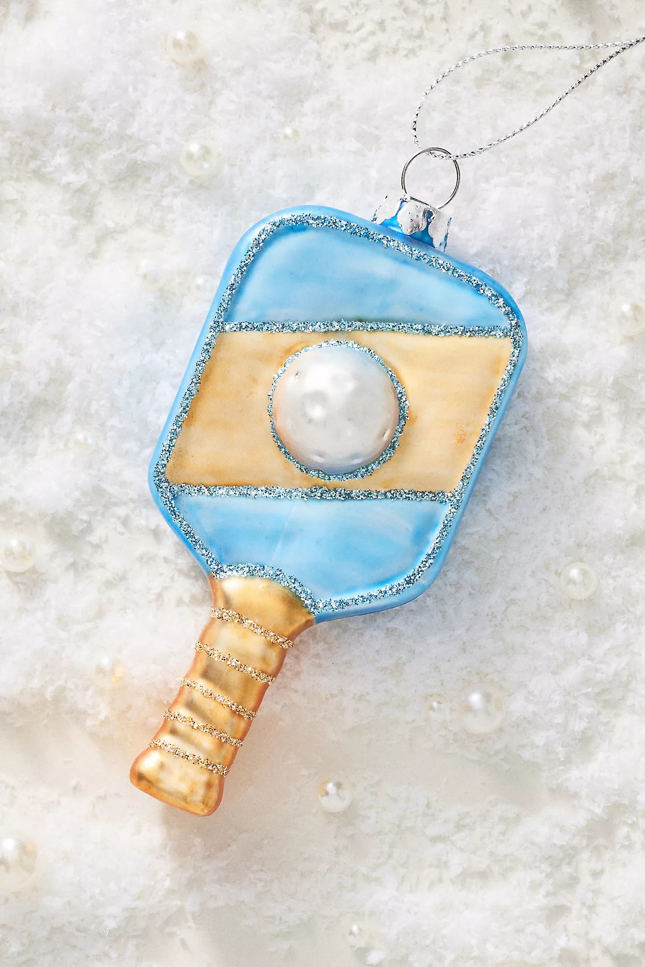 Pickleball Glass Ornament | Anthropologie (US)