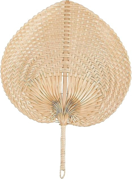Fun Express Bamboo Fans Handheld - 12 Natural Hand Fan Bamboo Raffia Fans for Luau and Tropical P... | Amazon (US)
