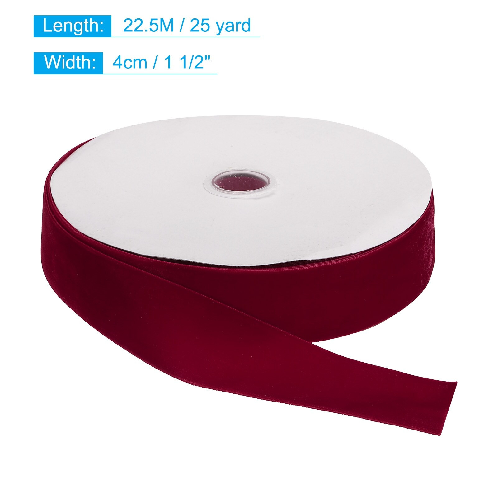 Velvet Ribbon 1 1/2 Inch Single Face Spool Silky for DIY Crafts | Bed Bath & Beyond