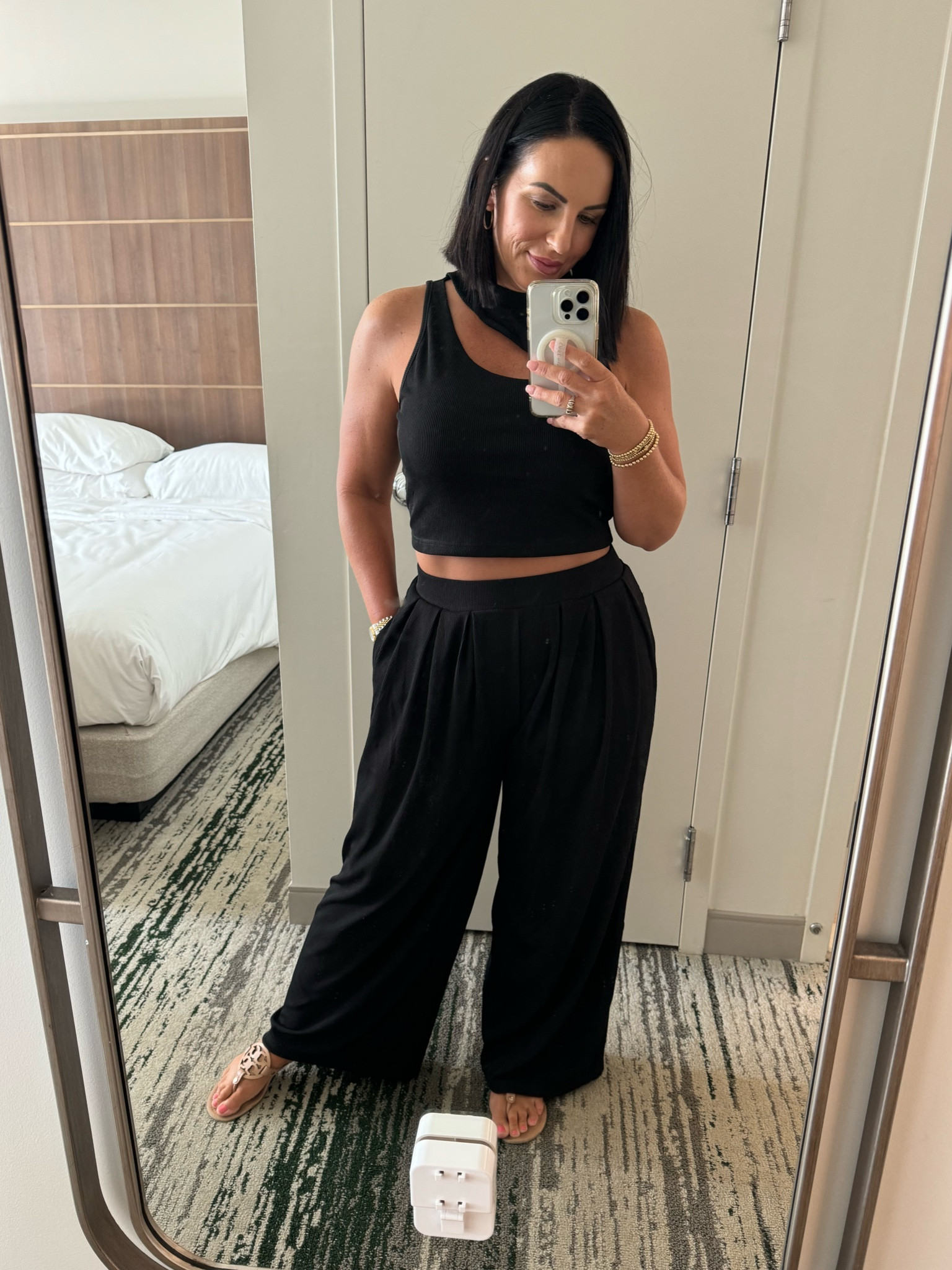 Comfort called and I answered. This 2 piece, ribbed knit set featured an asymmetrical neckline for a fun take on a basic fit. Wearing a medium. Comes in a variety of colors  

#LTKStyleTip #LTKFindsUnder50 #LTKTravel
