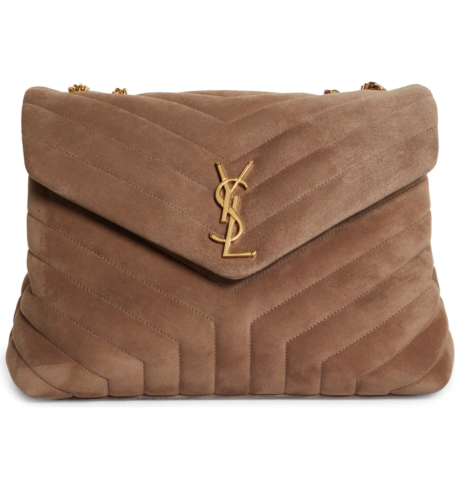 Saint Laurent Medium LouLou Quilted Suede Shoulder Bag | Nordstrom | Nordstrom