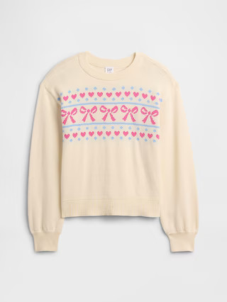 Kids Relaxed Intarsia Sweater | Gap Factory