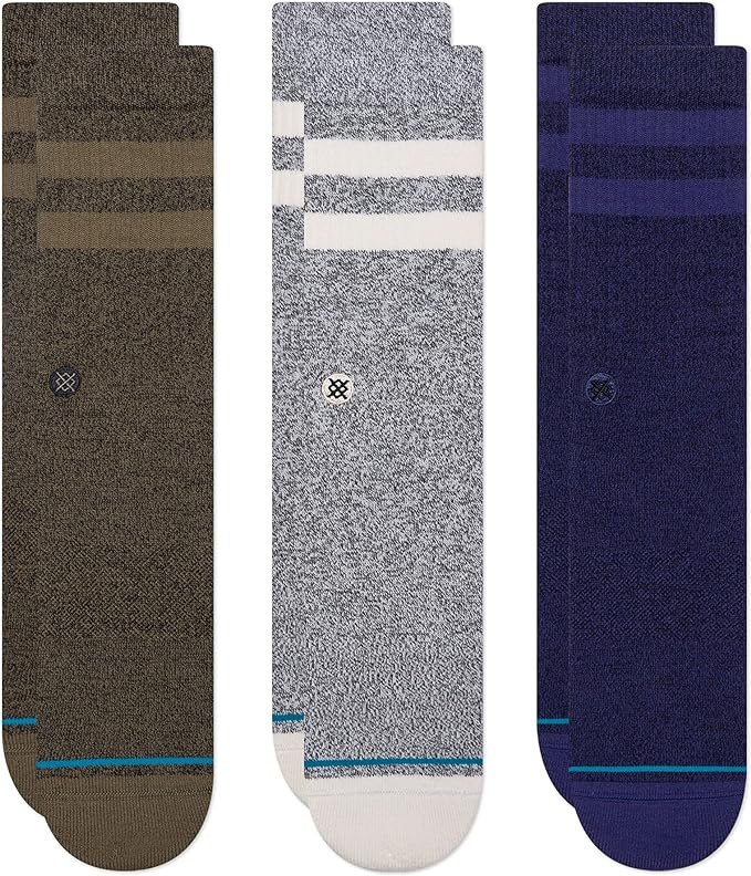 Stance Casual Cotton Crew Joven Socks 3-Pack, Cotton Blend and Cushioning Arch Support | Amazon (US)