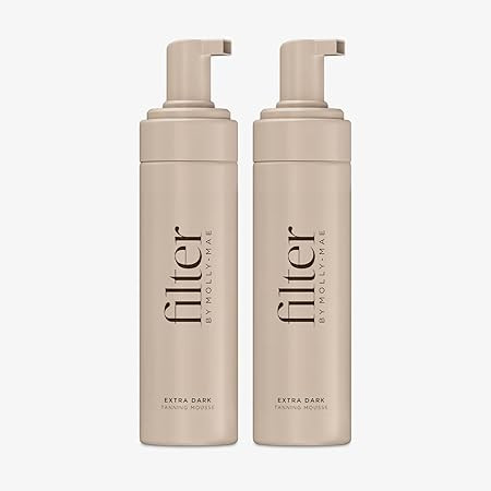 Filter by Molly-Mae Tanning Mousse | Extra Dark Shade | Streak Free Self Tan Foam | Deep Colour, ... | Amazon (UK)