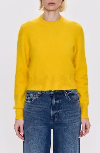 Pistola Sara Crewneck Sweater in Citron at Nordstrom Rack, Size Medium | Nordstrom Rack