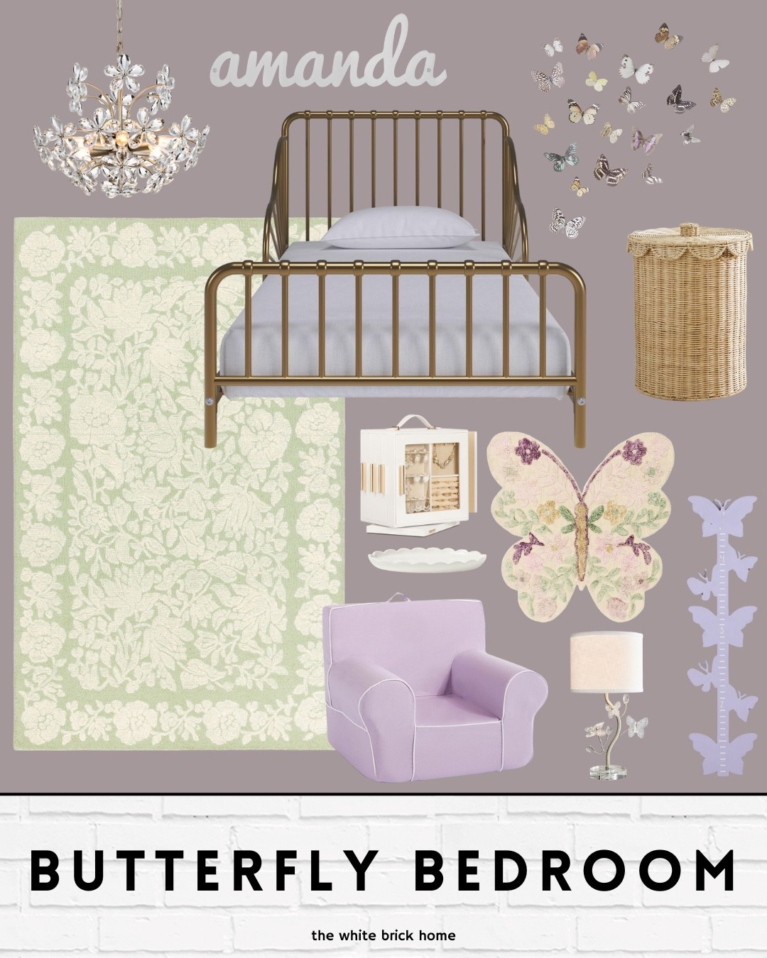 An adorable girls bedroom with the perfect rug combo! 

🖤🖤

Girls Room, girls bedroom, kids room, kids bedroom, purple, purple bedroom, girls room butterfly, girls room design, girls room furniture, girls room decor, girls room lighting, girls room hamper( talk room lamp, girls room ceiling light, girls room chair, girls room decor, wall art, butterfly bedroom, purple bedroom, pottery barn kids bedroom, Wayfair, Amazon 

#LTKSaleAlert #LTKKids #LTKHome