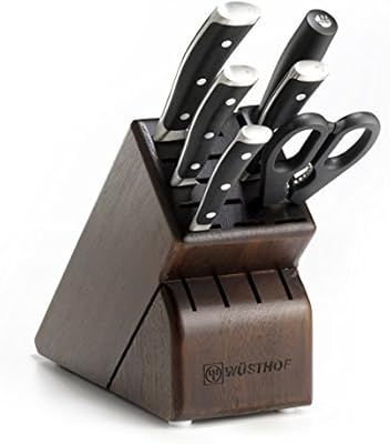 Wusthof Classic IKON Seven Walnut Block 7-Piece German Precision Forged High Carbon Stainless Ste... | Amazon (US)