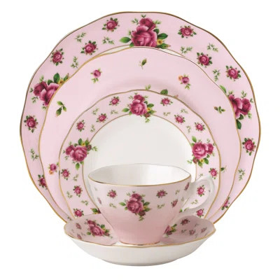 Royal Albert New Country Roses 5 Piece Bone China Place Setting. Service for 1 | Wayfair North America