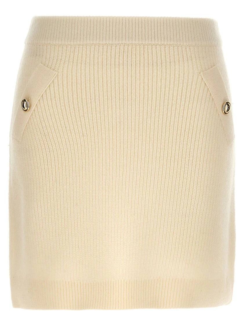 Ribbed Knitted Skirt | Shop Simon