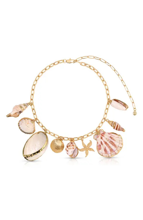 Ettika Private Island Shell Necklace in Gold at Nordstrom | Nordstrom