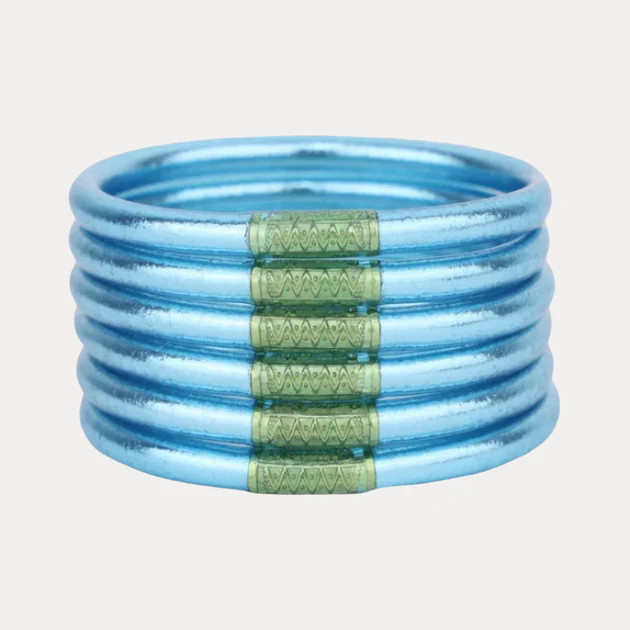 Azure All Weather Bangles\u00ae (Set of 6) - Serenity Prayer | BuDhaGirl