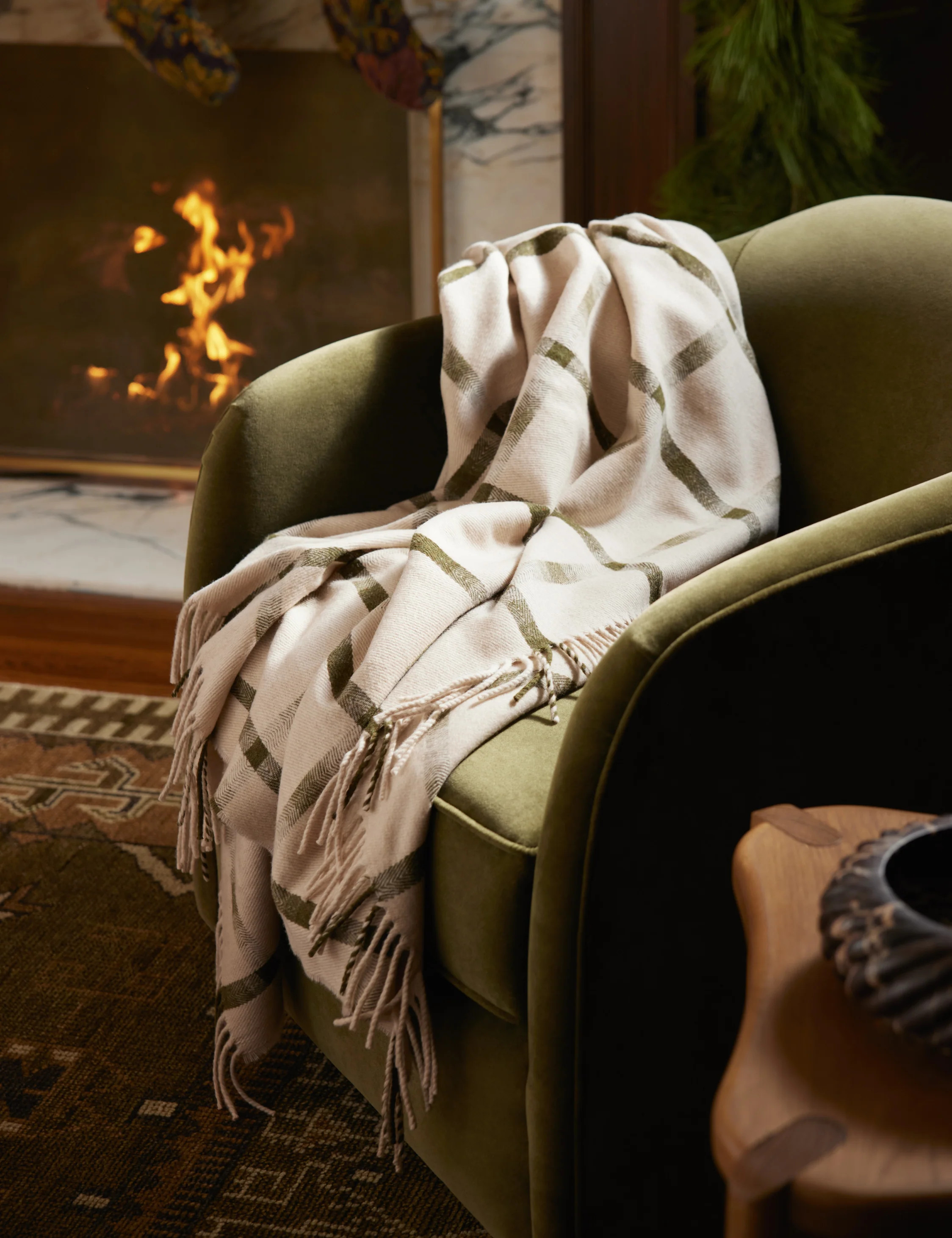 Atwood Lambswool Throw | Lulu and Georgia 