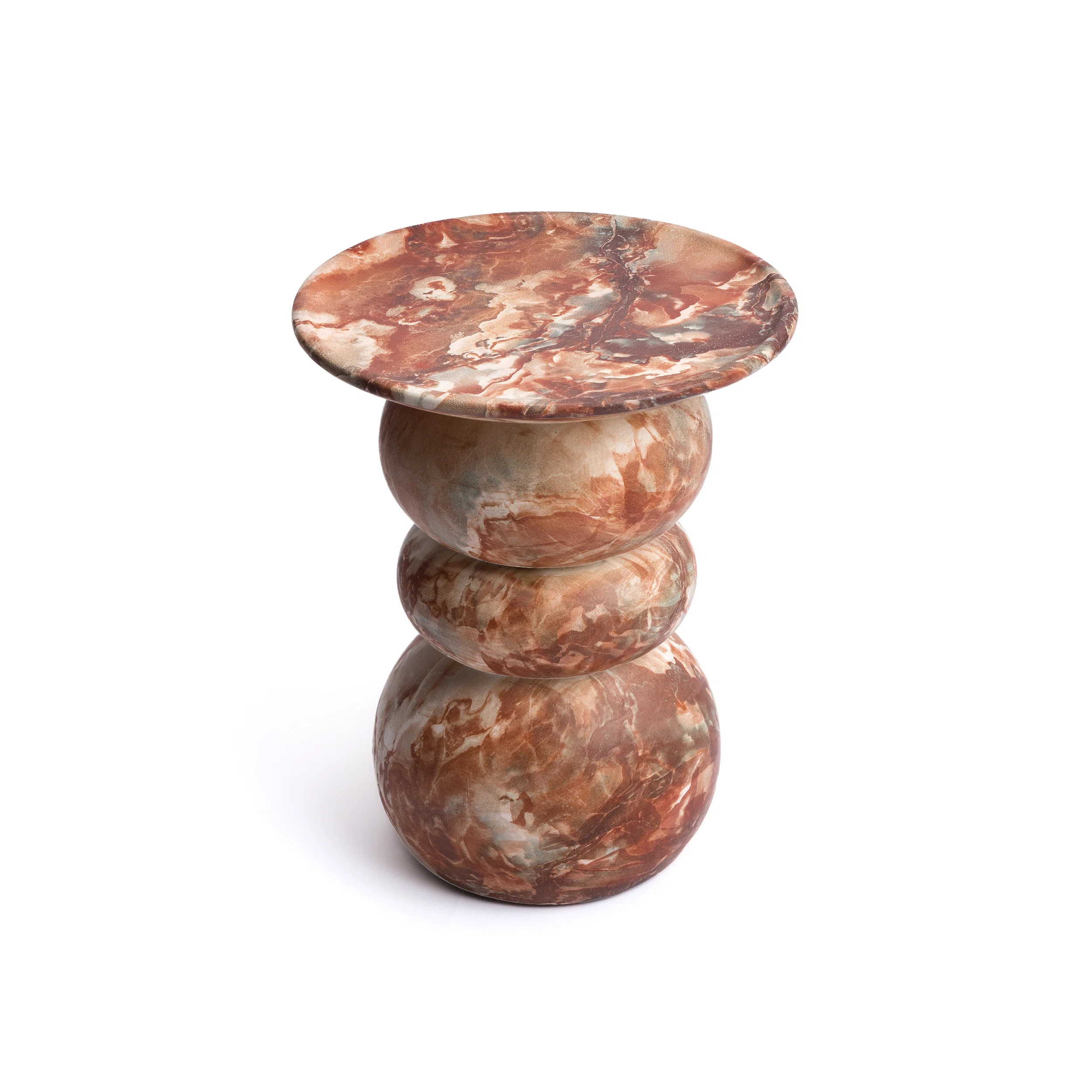 Stephanos Effect Stool End Table Durable Weatherproof Indoor and Outdoor Side Table | Wayfair North America