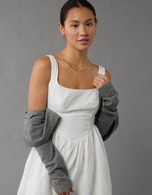 AE Corset Fit & Flare Mini Dress | American Eagle Outfitters (US & CA)