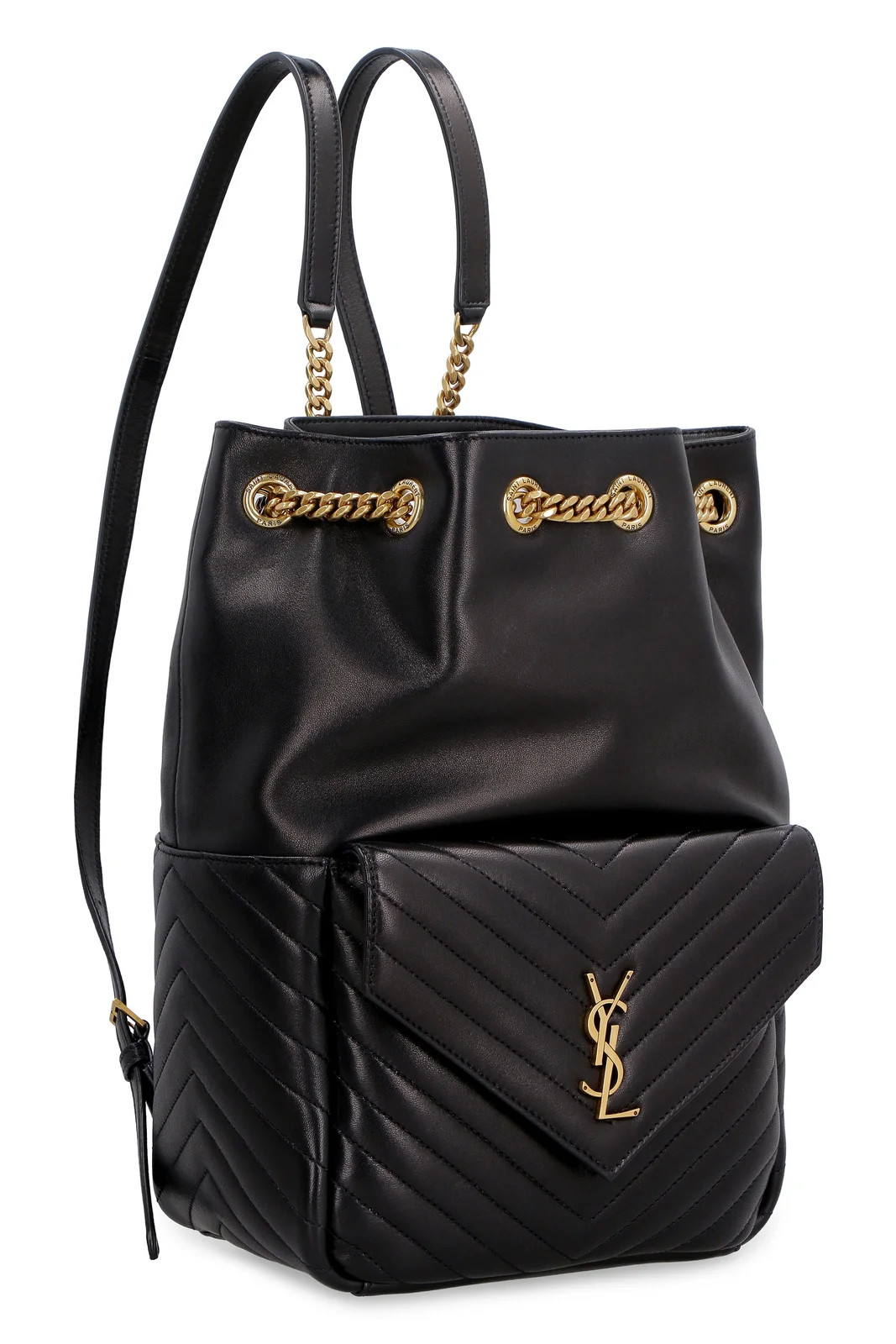 Saint Laurent Joe Logo Plaque Backpack | Cettire Global