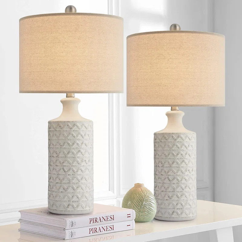Dakota Fields Amarchand 24.75"Modern Ceramic Lamp, for Living Room Bedroom, Bedside Table (Bulb N... | Wayfair North America