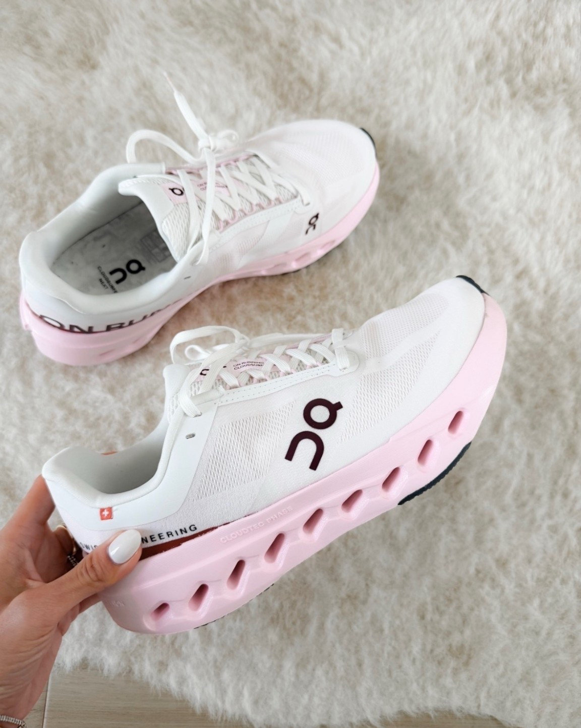 These are the cutest sneakers and so comfortable. The pink detail makes them feel perfect for spring and they go with everything.

on cloud sneakers, pink sneakers, comfy sneakers, everyday sneakers, walking shoes, athleisure style, casual outfit, spring shoes, annabrstyle

#LTKActive #LTKfitnessgoals #LTKSeasonal