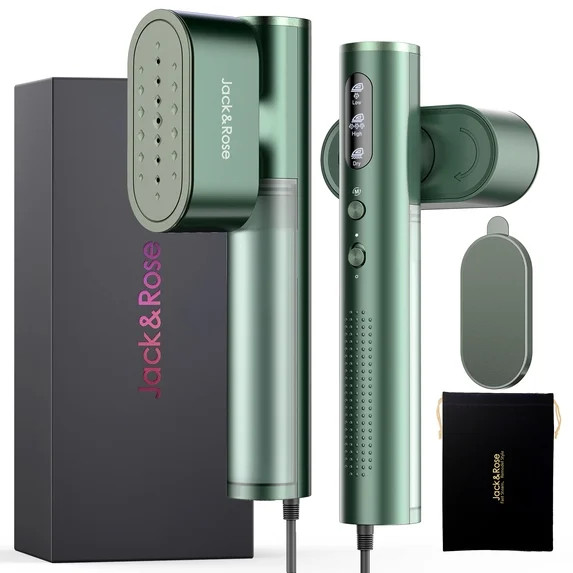 Jack & Rose Travel Steamer for Clothes, 100-240V Portable Steamer,15s Heat Up, Steamer ＆ Iron 2... | Walmart (US)