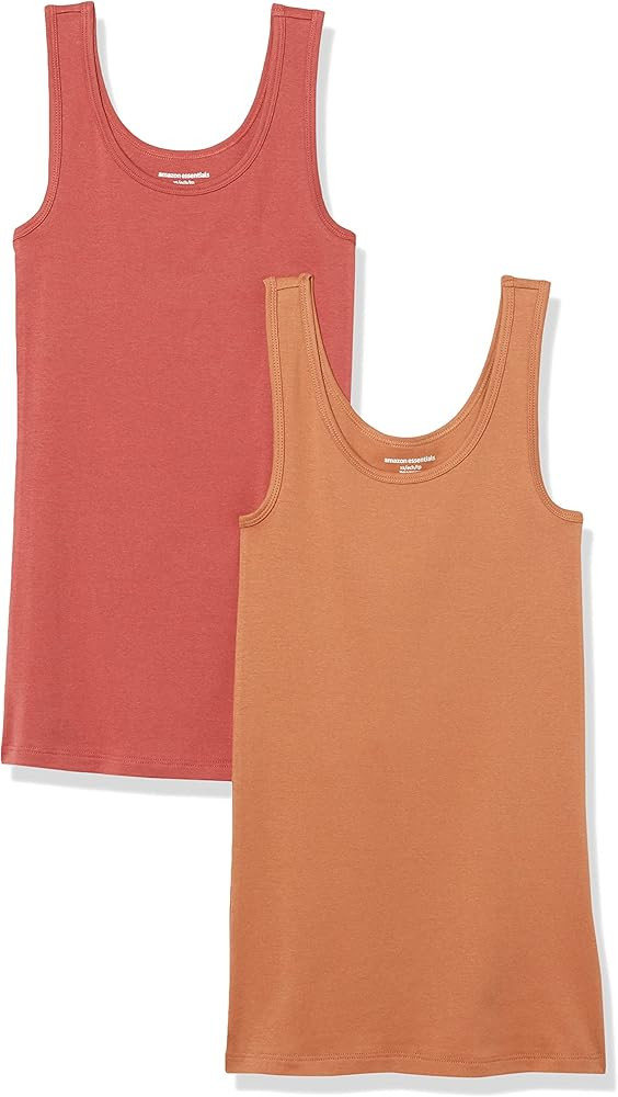 Amazon Essentials Women's Slim-Fit Tank, Pack of 2 | Amazon (US)