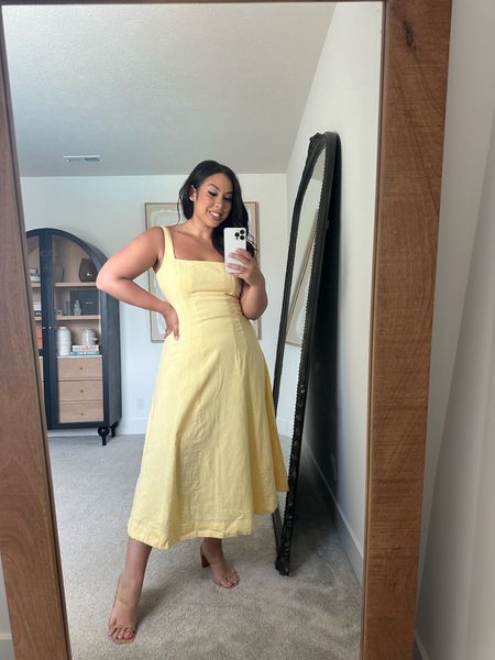 Midsize buttery yellow linen dress from Abercrombie 💛

#LTKmidsize #LTKSeasonal #LTKstyletip
