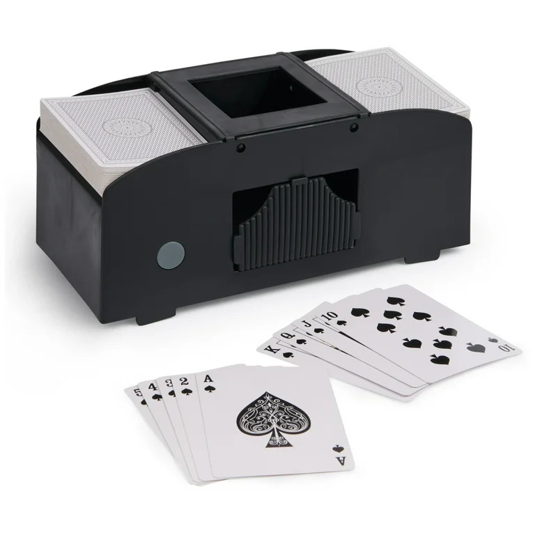 Spin Master Games Automatic Card Shuffler (2 Decks), Requires 4 AA Batteries (Not Included), for ... | Walmart (US)