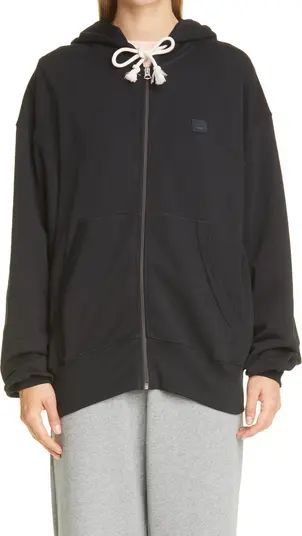 Fiah Face Patch Organic Cotton Zip Hoodie | Nordstrom