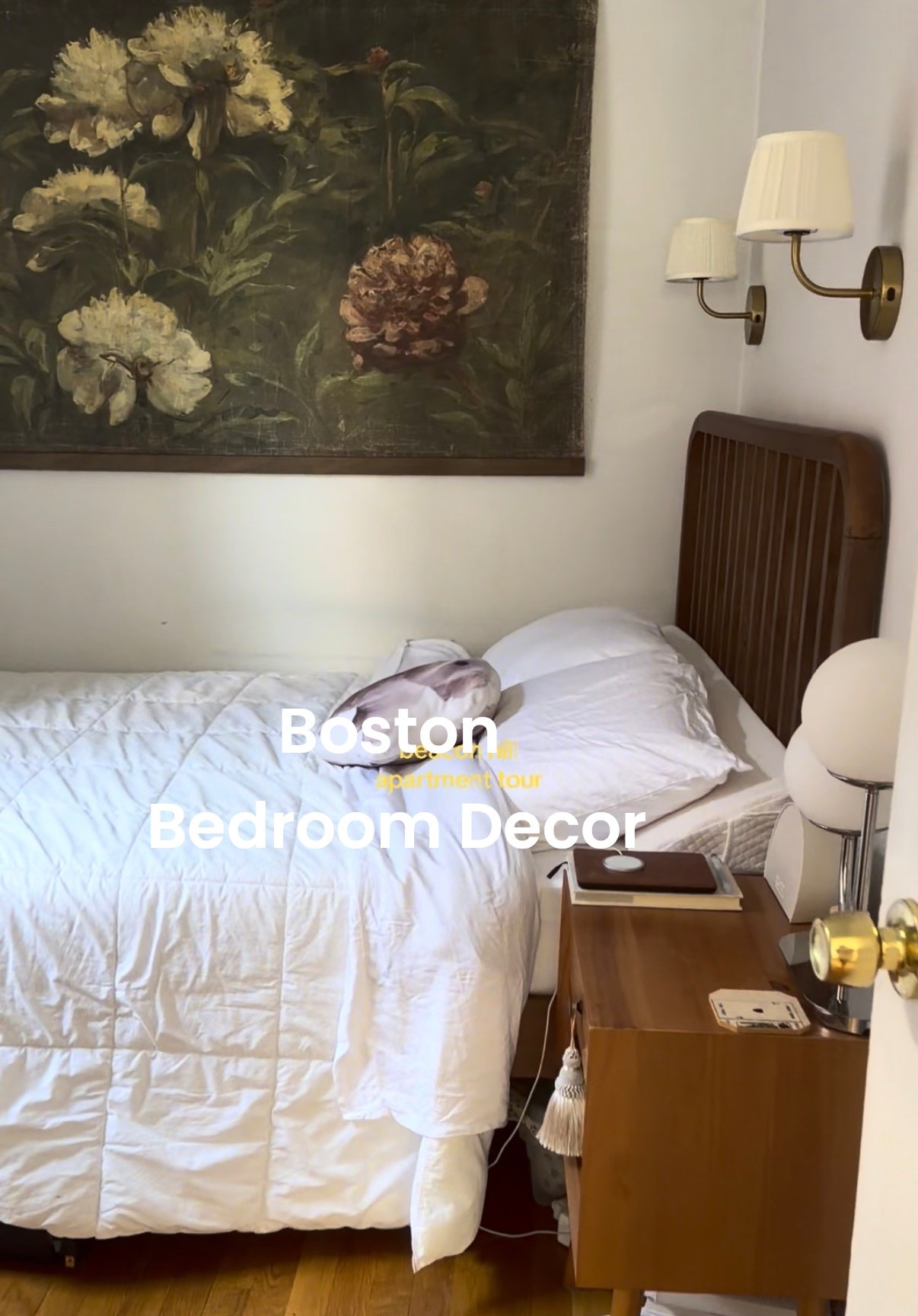 My bedroom decor for my room in Beacon Hill, Boston!