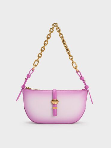 Trudy Ombre Belted Geometric Bag | Charles & Keith US
