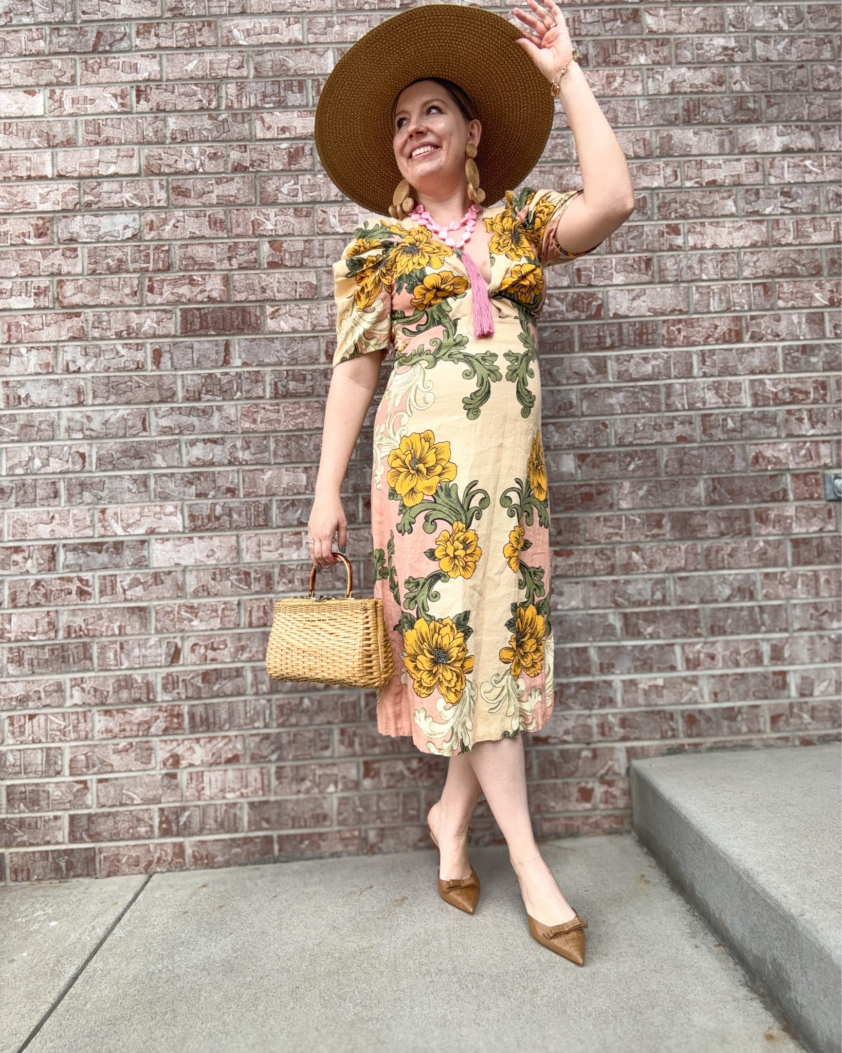 Tropical Luxe - Look 10
A curated style series 

I think the universe made a mistake…I was meant to be an eccentric independently wealthy artsy lady. Can I file an appeal??

Dress - Farm Rio
Shoes - Dillards
Necklace - Etsy
Bag - Vintage 
Hat - Eric Javits
Earrings - Simon Miller
Rings & Bracelet - Rocksbox 
Nail Polish - Ella & Mila

#LTKTall #LTKootd #LTKSeasonal