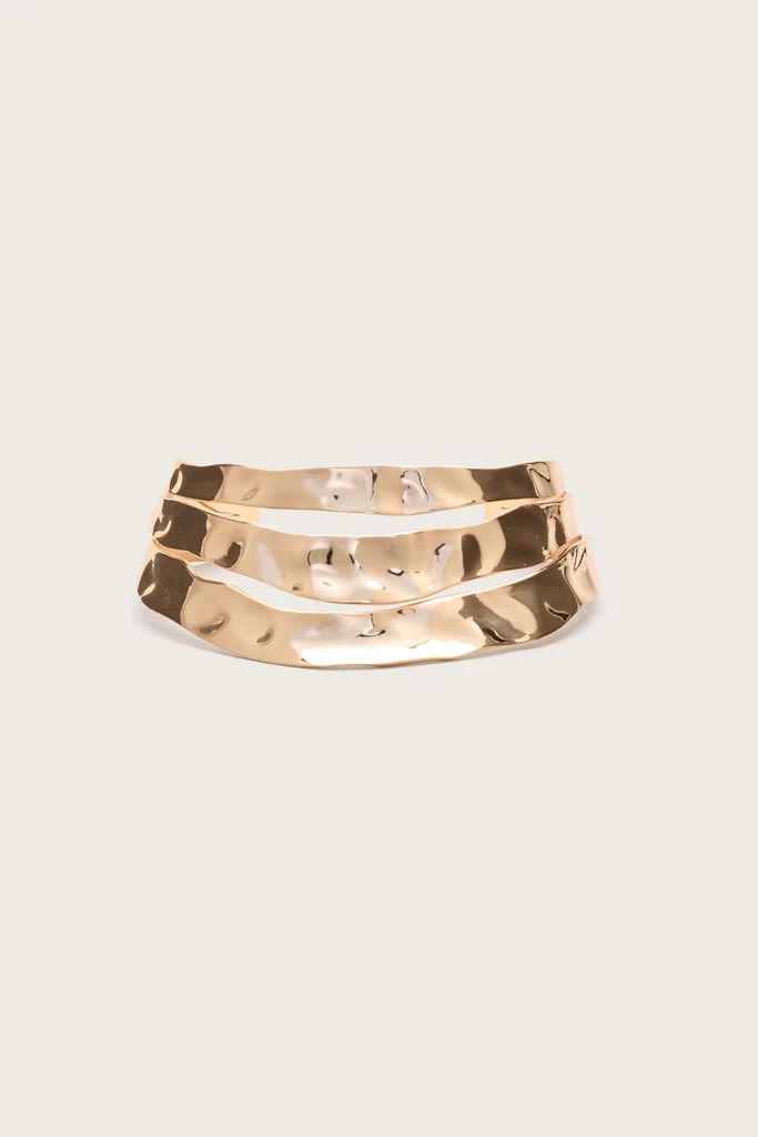 SELENA CHOKER - SHINY BRASS | Cult Gaia - US