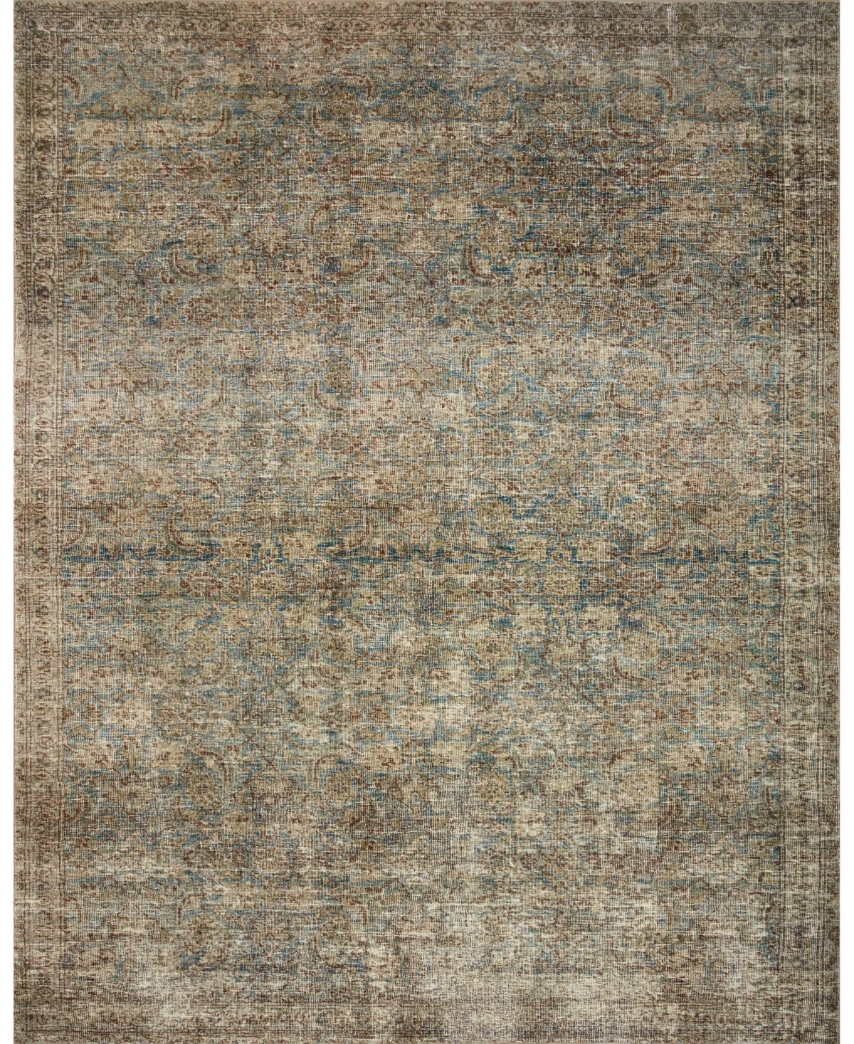Amber Lewis x Loloi Morgan Mog-04 3'6" x 5'6" Area Rug - Turquoise | Macy's