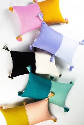 Archive New York Colorblocked Antigua Pillow | Anthropologie (US)